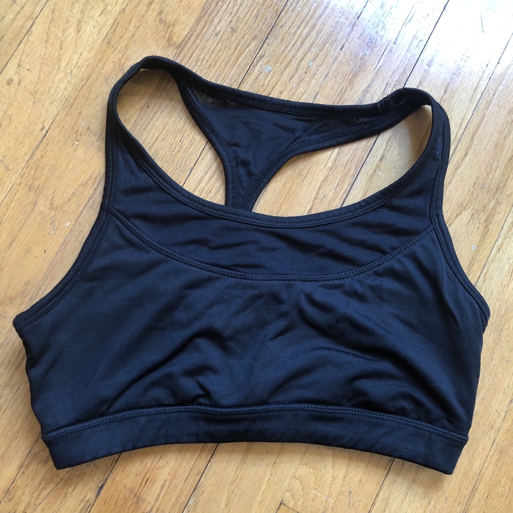 Reebok Women Workout Sports Bra Black Size S Small Mesh Racerback Athletic - Picture 6 of 11